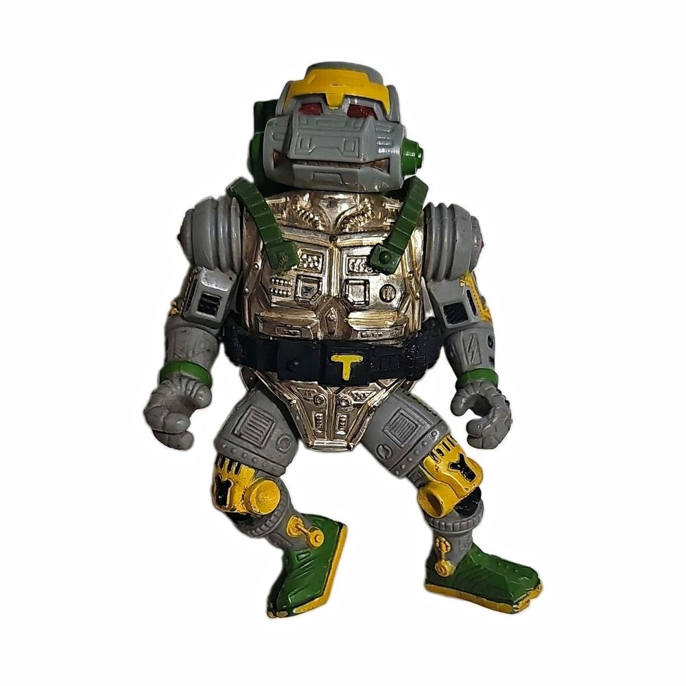 Vintage 1989 TMNT Metalhead Action Figure Playmates Original Party Robot